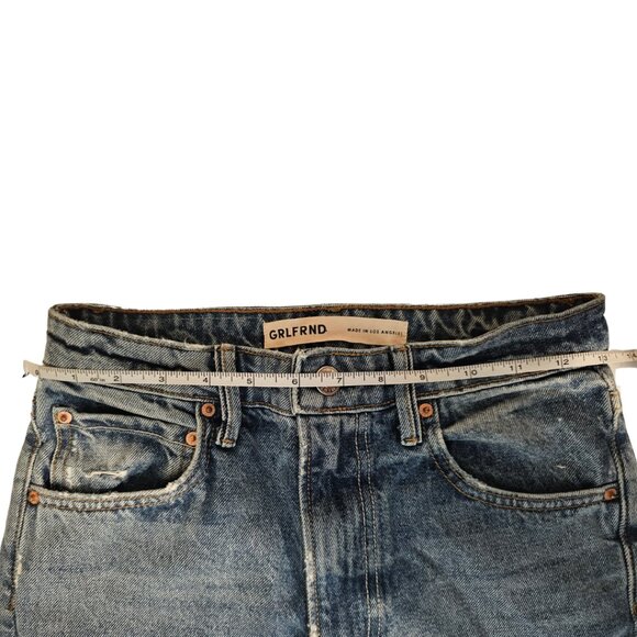 Grlfrnd The Melanie High Rise Boot Cut Cotton Denim Jeans 23 - Picture 12 of 12